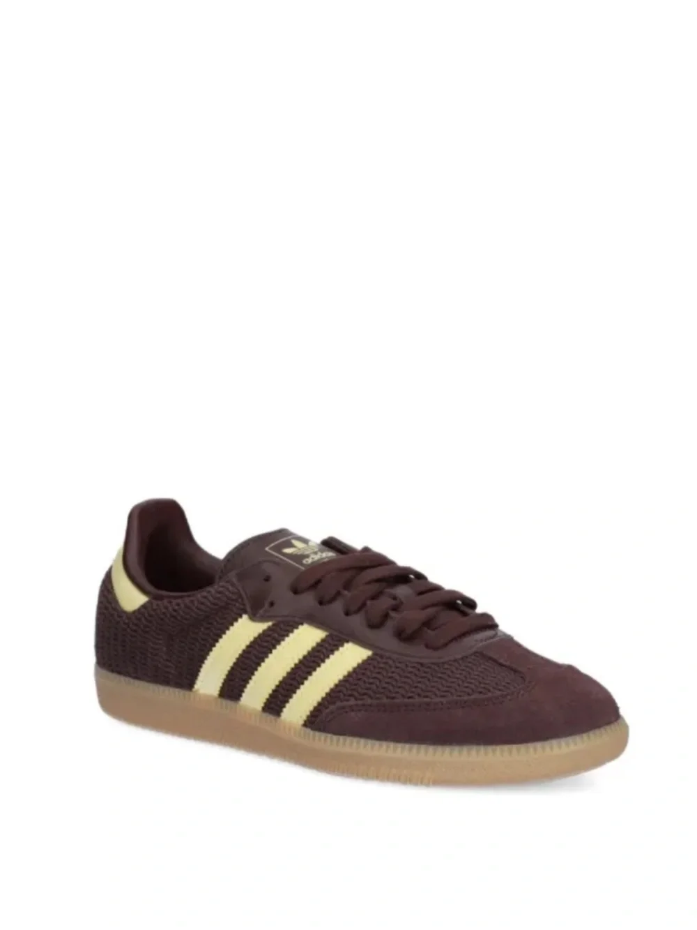 Women's Adidas Samba OG - Shadow Brown/Powder Yellow size 9 - Picture 2 of 14